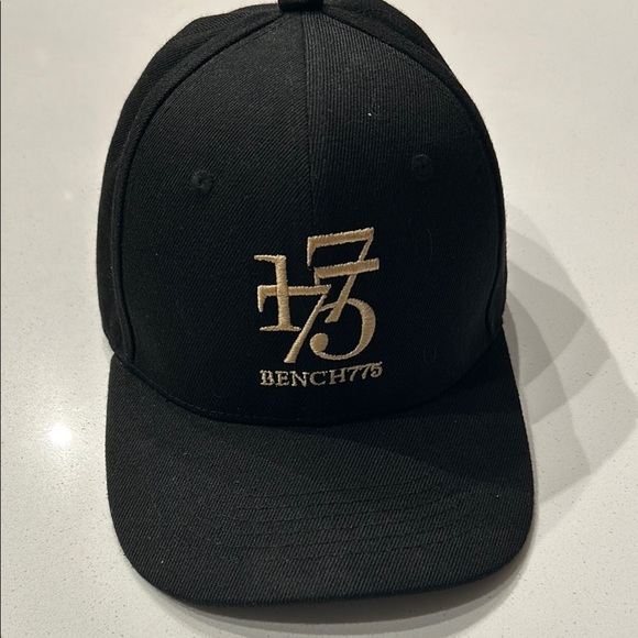 Bench775 Black Cap with Gold Logo - Picture 1 of 6